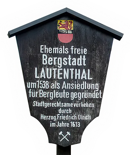 Stadtschild Bergstadt Lautenthal